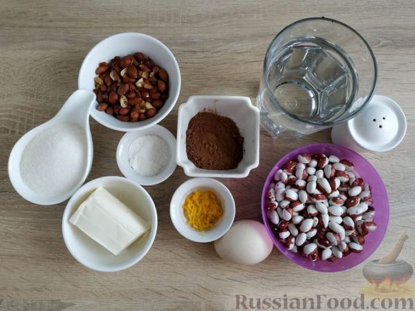Маффины из фасоли с какао и арахисом (без муки)