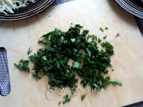 Хачапури с сыром и зеленью